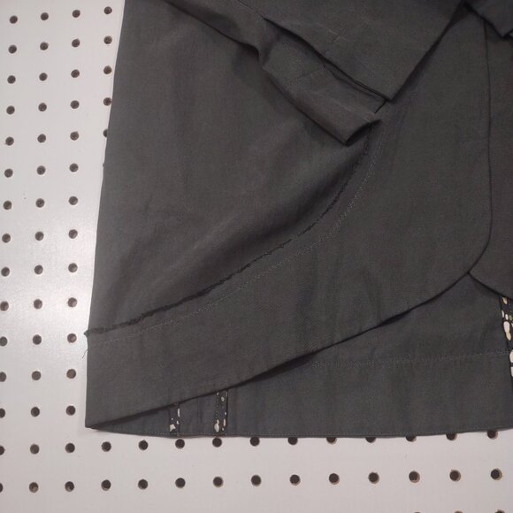 Burning Torch Silk Cotton Blend Jacket, Size Medium - Picture 6 of 9